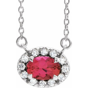 14K Gold Alexandrite And Diamond Necklace - Options Available