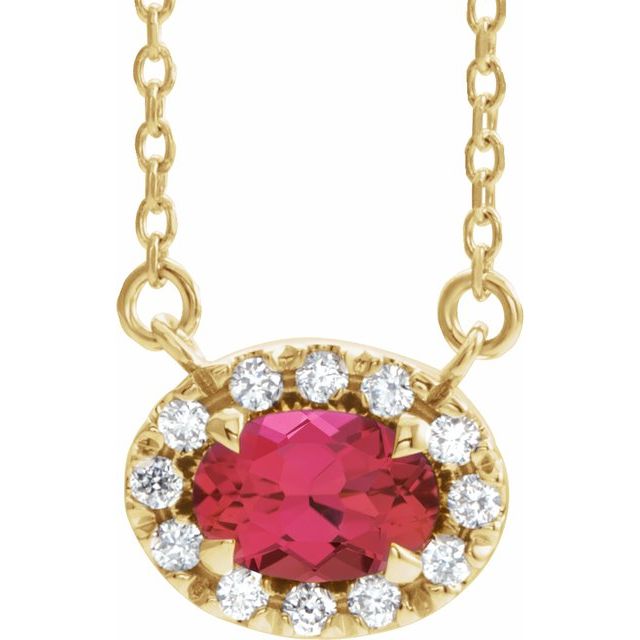 14K Gold Alexandrite And Diamond Necklace - Options Available