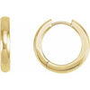 14K Rose 14 mm Hoop Earrings