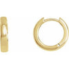 14K Rose 14 mm Hoop Earrings