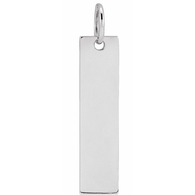 14K Gold Bar Pendant - Options Available