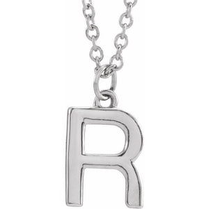 14K Gold Initial Necklace