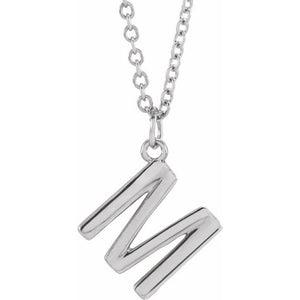 14K Gold Initial Necklace