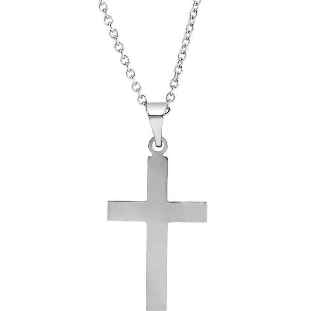 18K Yellow Gold Cross Pendant - Options Available