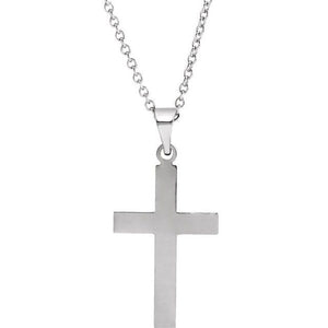 18K Yellow Gold Cross Pendant - Options Available