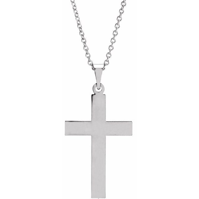 18K Yellow Gold Cross Pendant - Options Available
