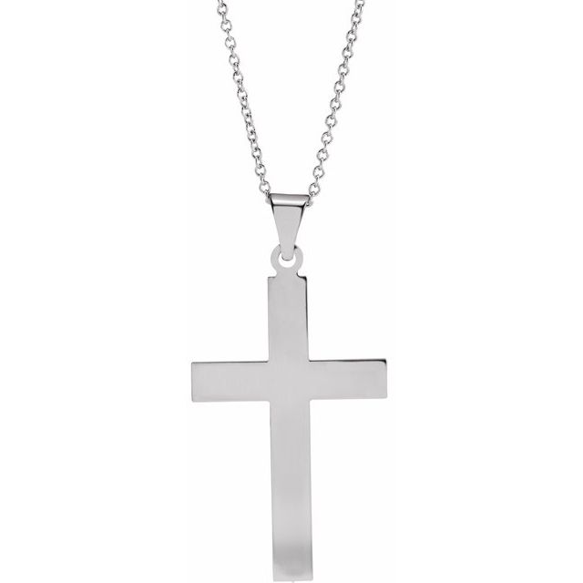 18K Yellow Gold Cross Pendant - Options Available