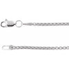 14K White Gold 1.8 mm Rounded Box Chain - Elegant Design