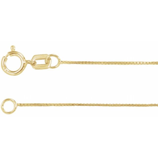 Box Chain Bracelet in 14K Gold, White Gold & Rose Gold