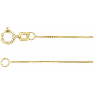Box Chain Bracelet in 14K Gold, White Gold & Rose Gold