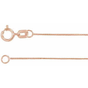Box Chain Bracelet in 14K Gold, White Gold & Rose Gold