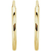 14K Yellow Endless Tube 10 mm Hoop Earring