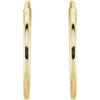 14K Yellow Gold 10 mm Endless Tube Hoop Earrings