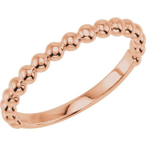 14K Gold Stackable Ring - Options Available