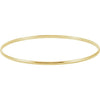 14K Yellow 2  mm Half Round Bangle 7 1/2