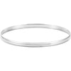 14K Yellow Gold 2 mm Half Round Bangle Bracelet - 7 1/2 Inch