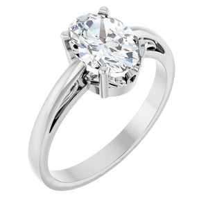 14K Gold Natural Mozambique Garnet Solitaire Ring