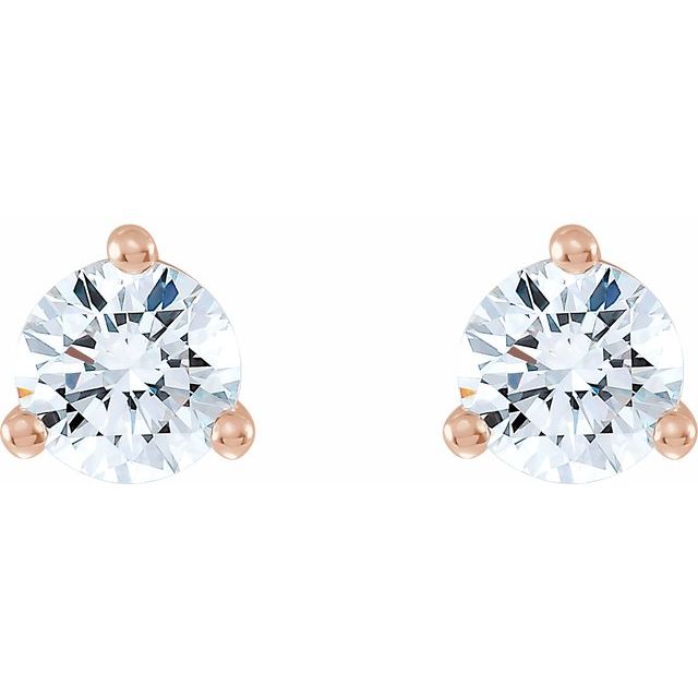 14K Yellow Gold 1/3 CTW Lab-Grown Diamond Stud Earrings