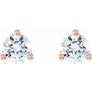 14K Yellow Gold 1/3 CTW Lab-Grown Diamond Stud Earrings