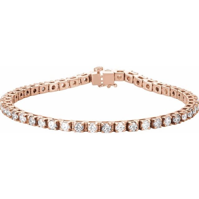 14K Gold Line Bracelet - Options Available