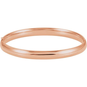 14K Gold Bangle Bracelet - Options Available