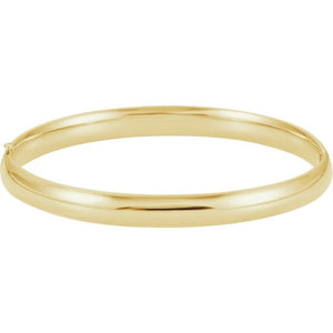 Polished Bangle Bracelet Crafted in 14K Gold