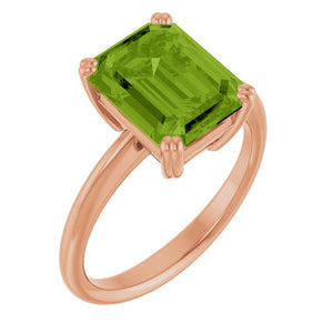 14K Gold Natural Amethyst Ring - Options Available