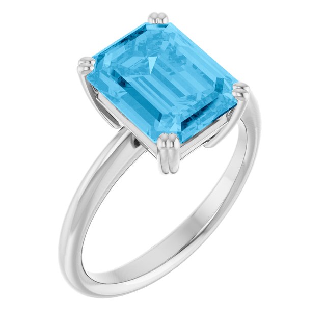 14K Gold, Platinum, Sterling Silver Solitaire Ring - Options Available