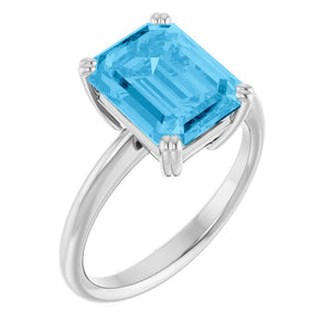 14K Gold, Platinum, Sterling Silver Solitaire Ring - Options Available