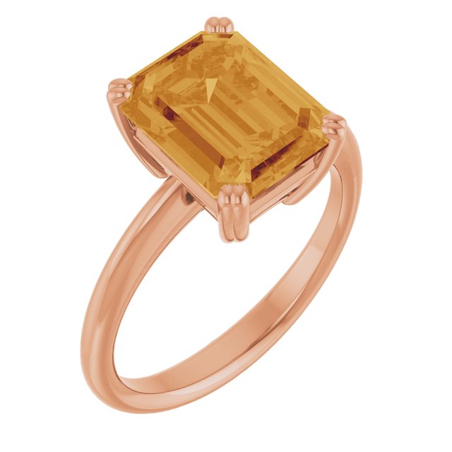 14K Gold Natural Amethyst Ring - Options Available