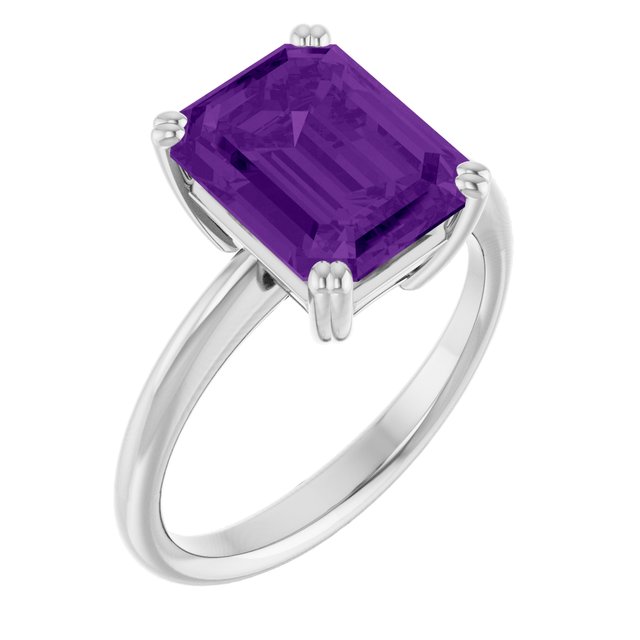 14K Gold, Platinum, Sterling Silver Solitaire Ring - Options Available