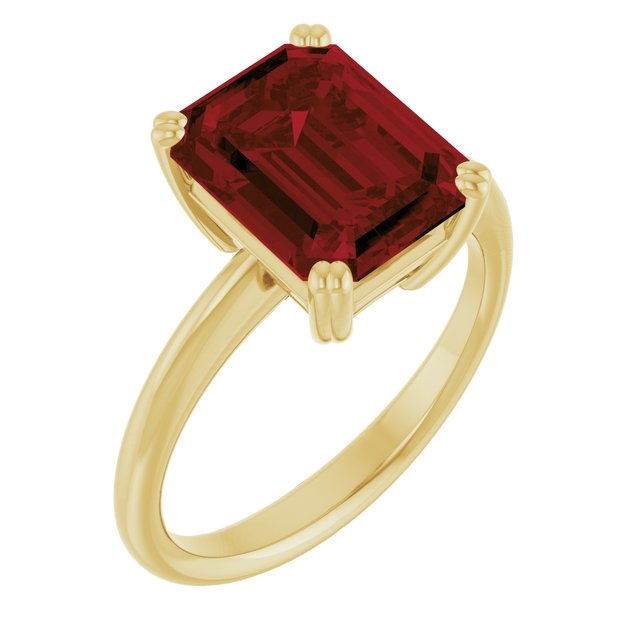 14K Gold, Platinum, Sterling Silver Solitaire Ring - Options Available