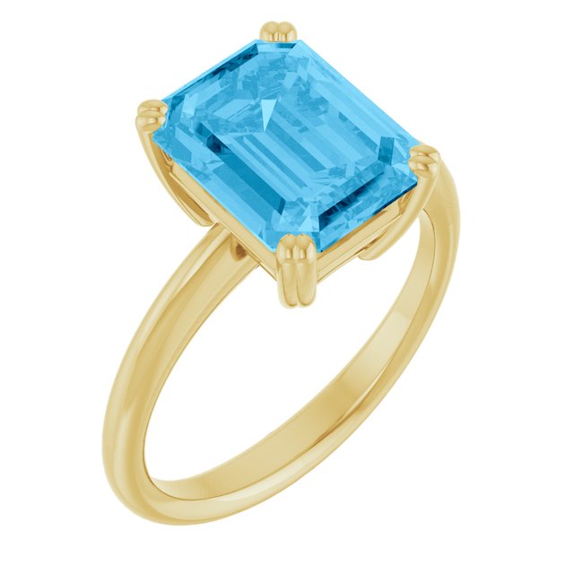 14K Gold Natural Amethyst Ring - Options Available
