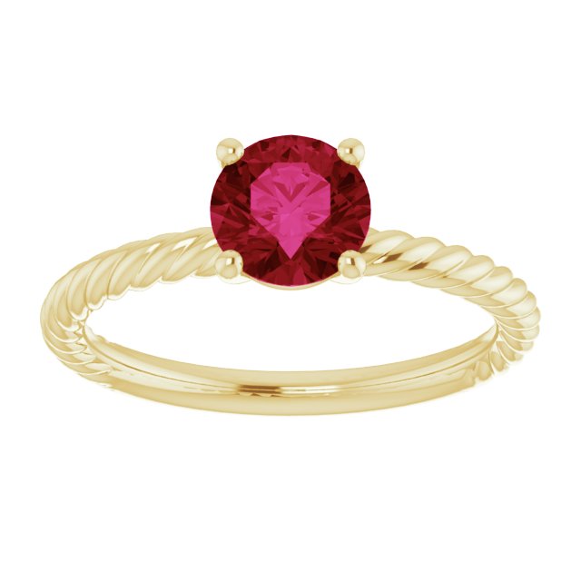 Lab-Grown Ruby Ring
