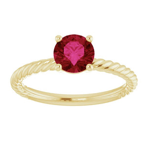 Lab-Grown Ruby Ring