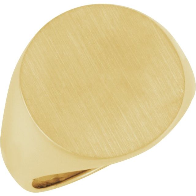 14K Gold Signet Ring - Options Available