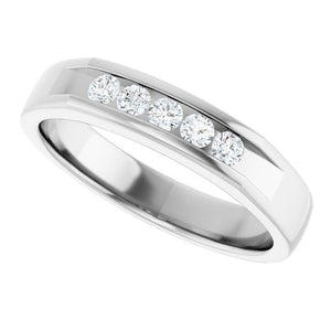 14K Yellow Gold 1/2 CTW Natural Diamond Eternity Band
