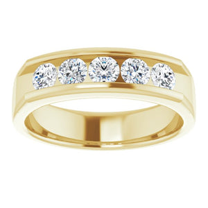 14K Yellow Gold 1/2 CTW Natural Diamond Eternity Band
