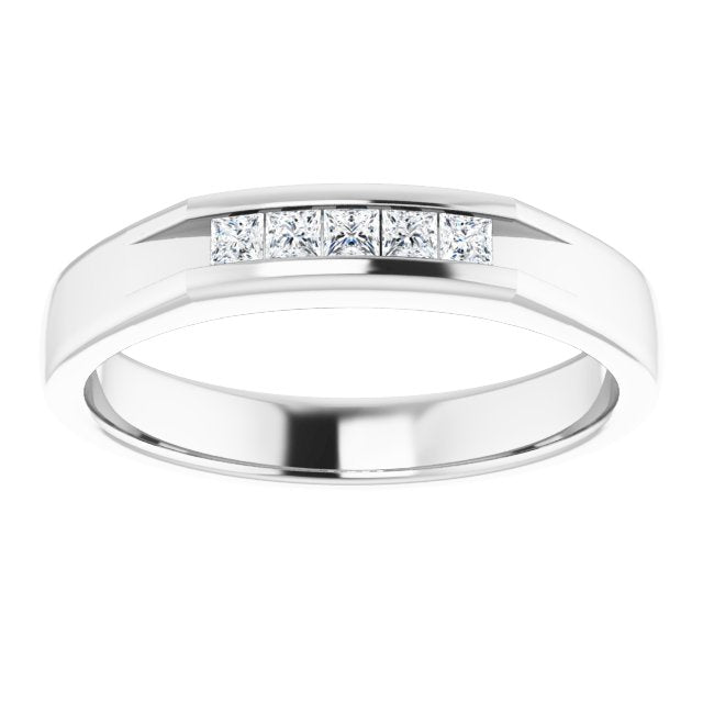 14K Yellow 1/2 CTW Natural Diamond Band