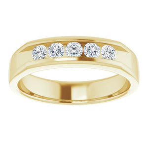 14K Yellow Gold 1/2 CTW Natural Diamond Eternity Band