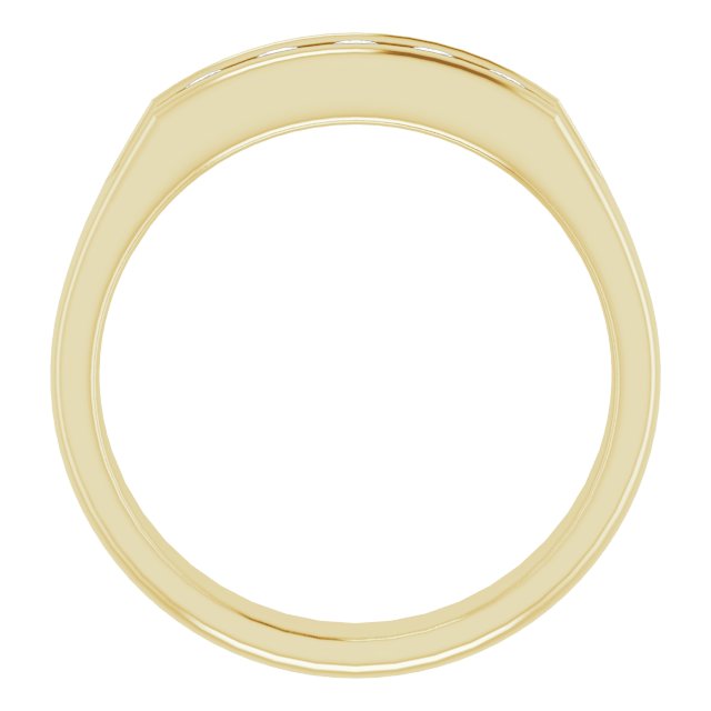 14K Yellow 1/2 CTW Natural Diamond Band