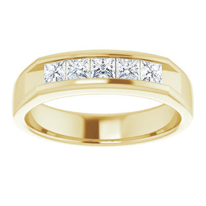 14K Yellow Gold 1/2 CTW Natural Diamond Eternity Band