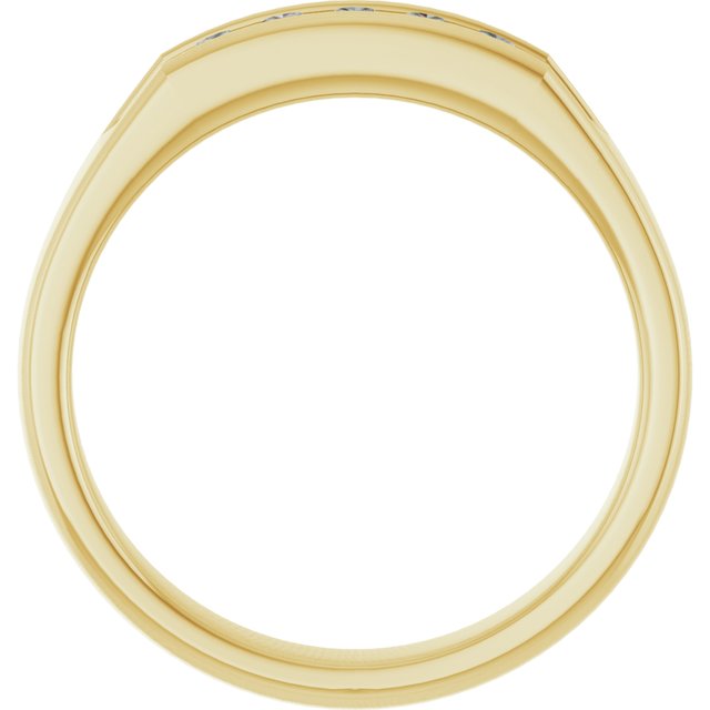 14K Yellow 1/2 CTW Natural Diamond Band