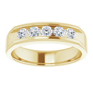 14K Yellow Gold 1/2 CTW Natural Diamond Eternity Band