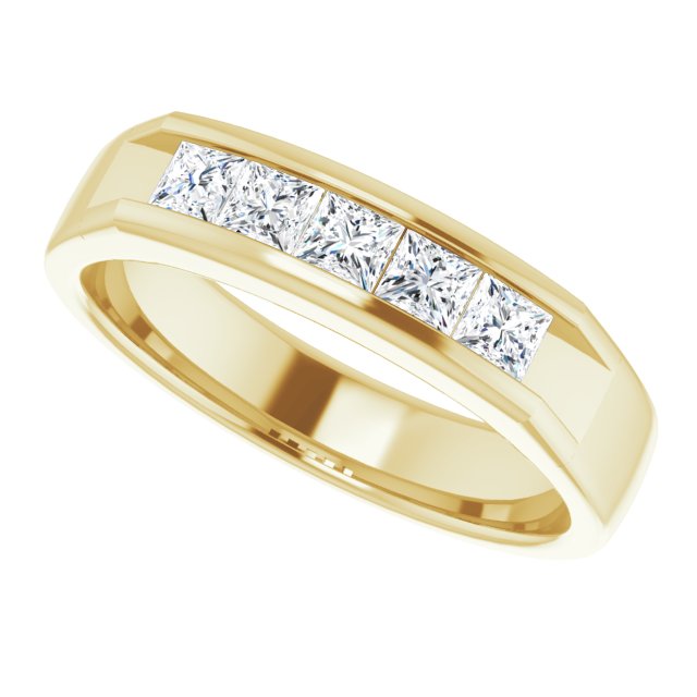 14K Yellow Gold 1/2 CTW Natural Diamond Elegant Band