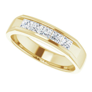 14K Yellow Gold 1/2 CTW Natural Diamond Eternity Band