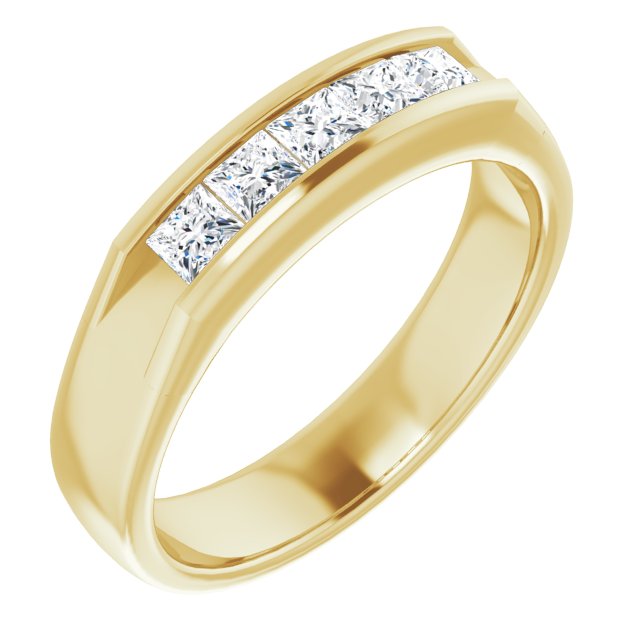 14K Yellow Gold 1/2 CTW Natural Diamond Elegant Band