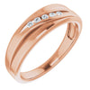 Platinum 1/10 CTW Natural Diamond Band