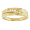 Platinum 1/10 CTW Natural Diamond Polished Band