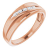 Platinum 1/10 CTW Natural Diamond Polished Band